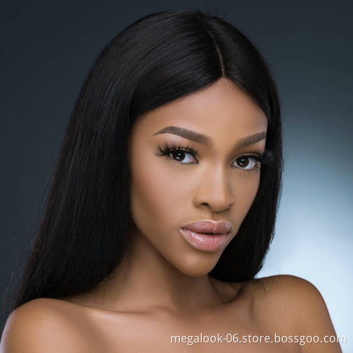 Direct Factory Hair Unprocessed Remy Brazilian Virgin Human Hair 13X6 Lace Frontal Wig